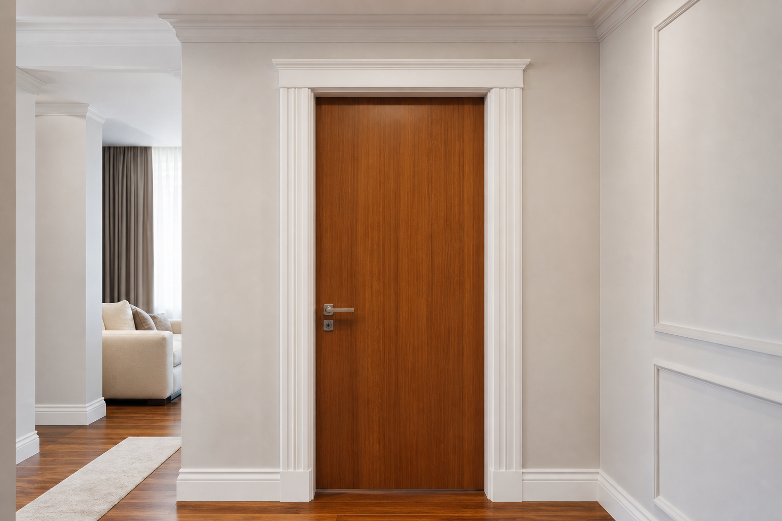Guarnição para porta — acabamento do vão
